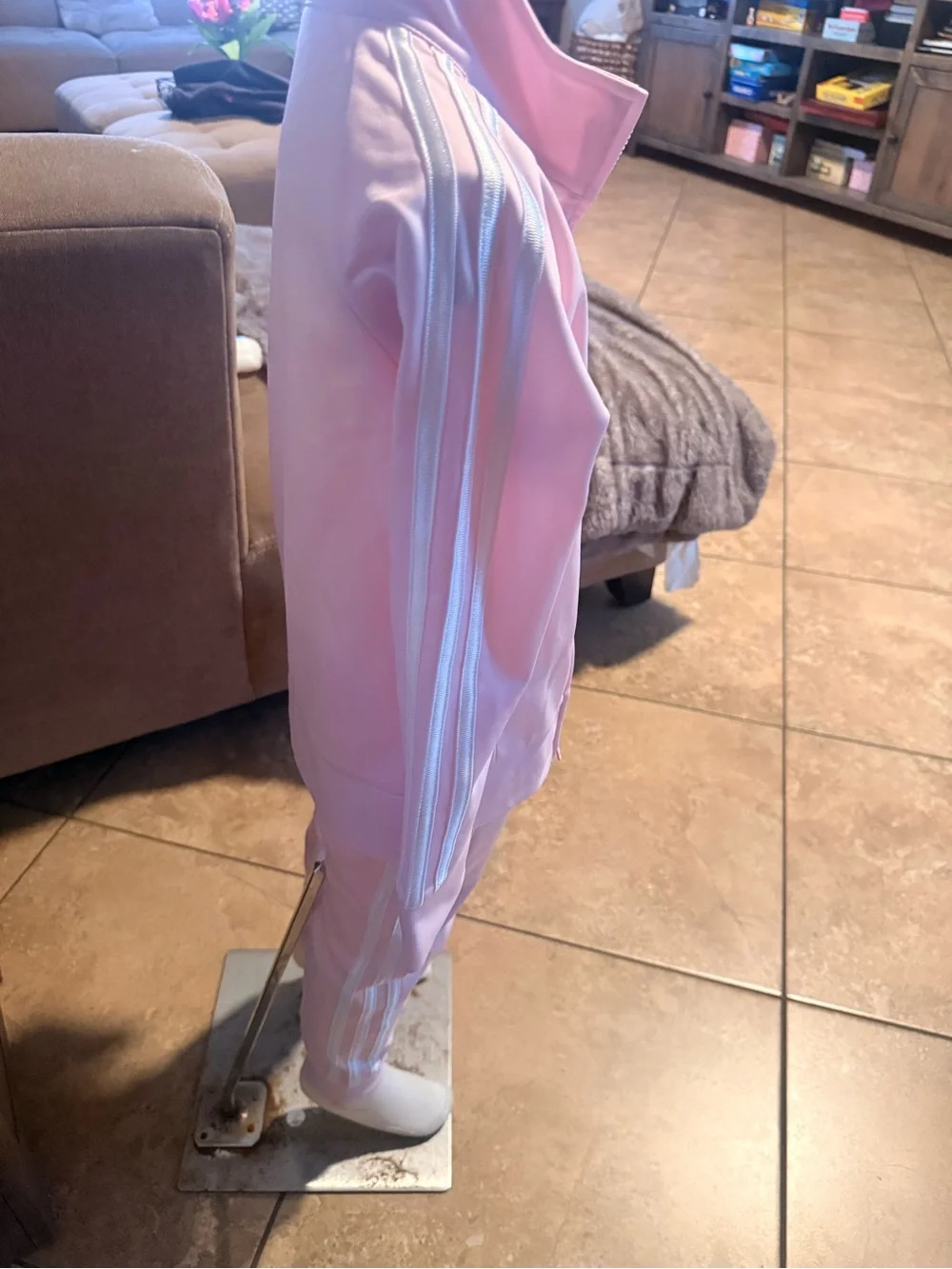 Adidas Light Pink Kids Track Jacket and Joggers Set